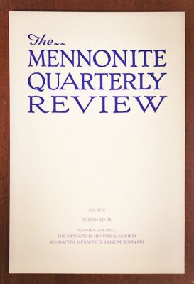 Mennonite Quarterly Review cover